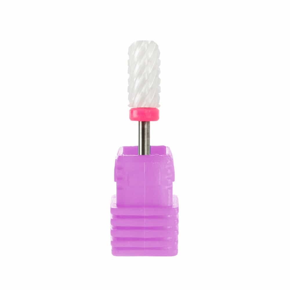 White Smoke Ceramic Bit-White 3/32" L Round Smooth Top C3X