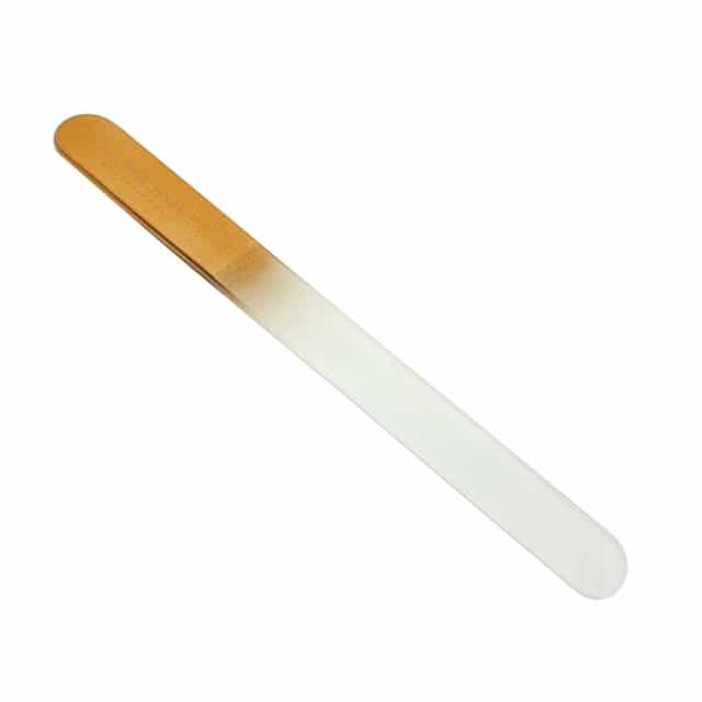 White Smoke Silkline Glass Nail File - Gold GLASSFDSPGOC