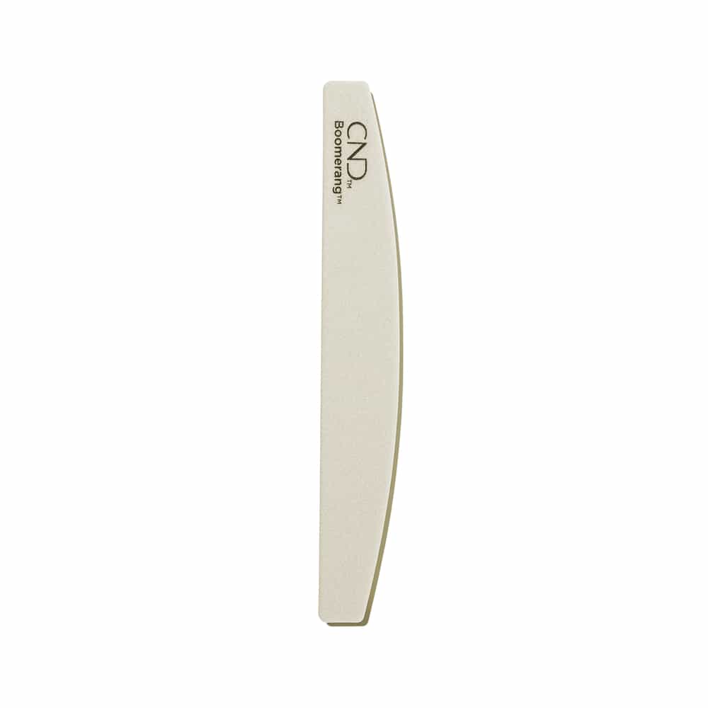 Light Gray CND Boomerang Padded File 180/180 Grit11052