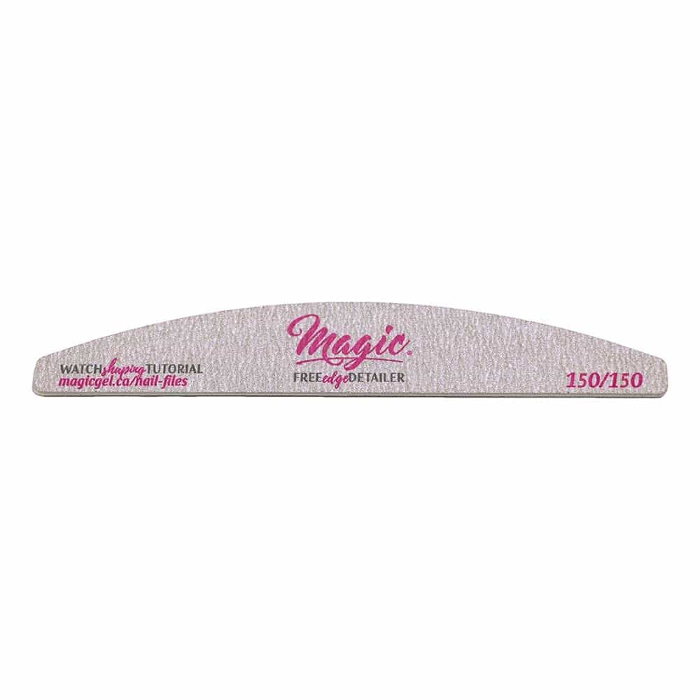 White Smoke Magic Surface Shaper Nail File Zebra Grit 150/150