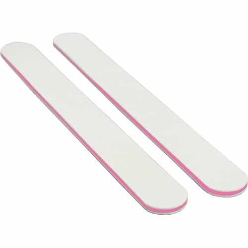 White Smoke Nail File White 80/80 Washable Serrated Lavender 24100