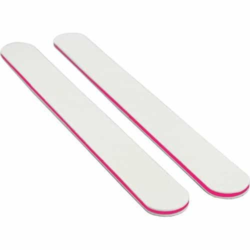 White Smoke Nail File White 100/100 Washable Serrated Plum 24102