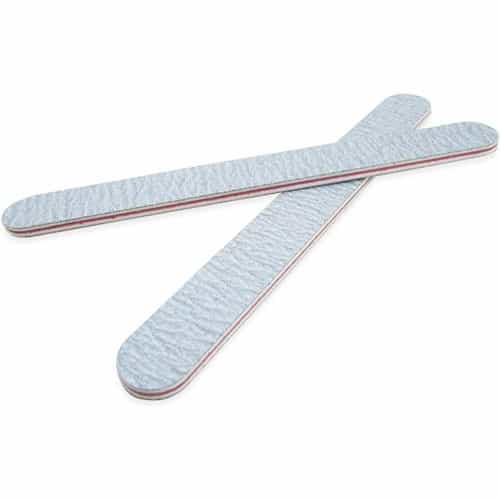 White Smoke Nail File Standard Zebra 100/100 Serrated Plum 24107