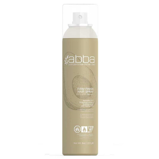 Tan Abba  Firm Finish Aerosol Hair Spray  8oz