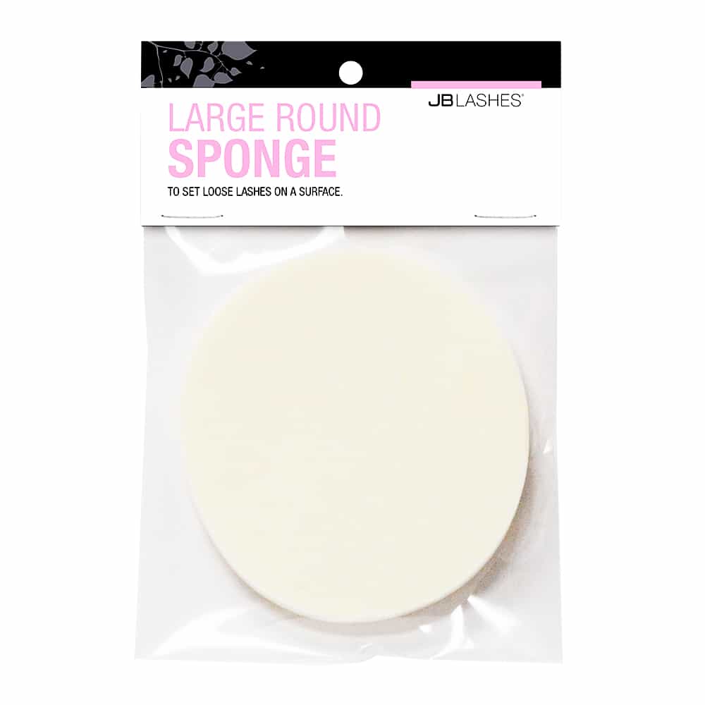Seashell JBLashes Large Round Sponge White JBA1020C