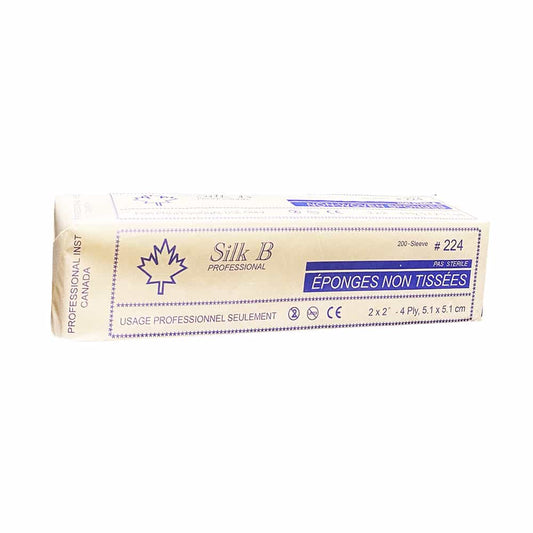 White Smoke Professional Non Sterile Non-Woven Sponges 2"x2" 4 Ply