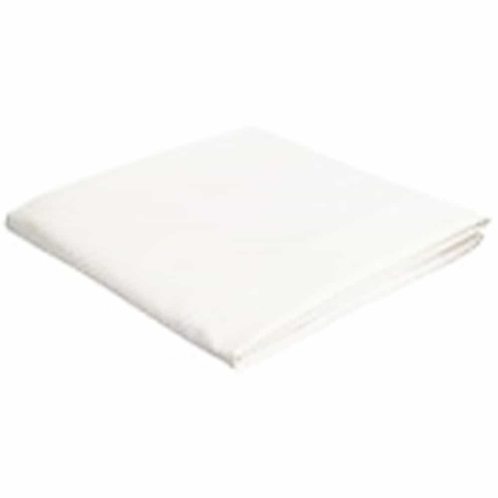 White Smoke Epilsure Premium Cotton Poly 60/40 Flat Sheet 48"x95" 10001