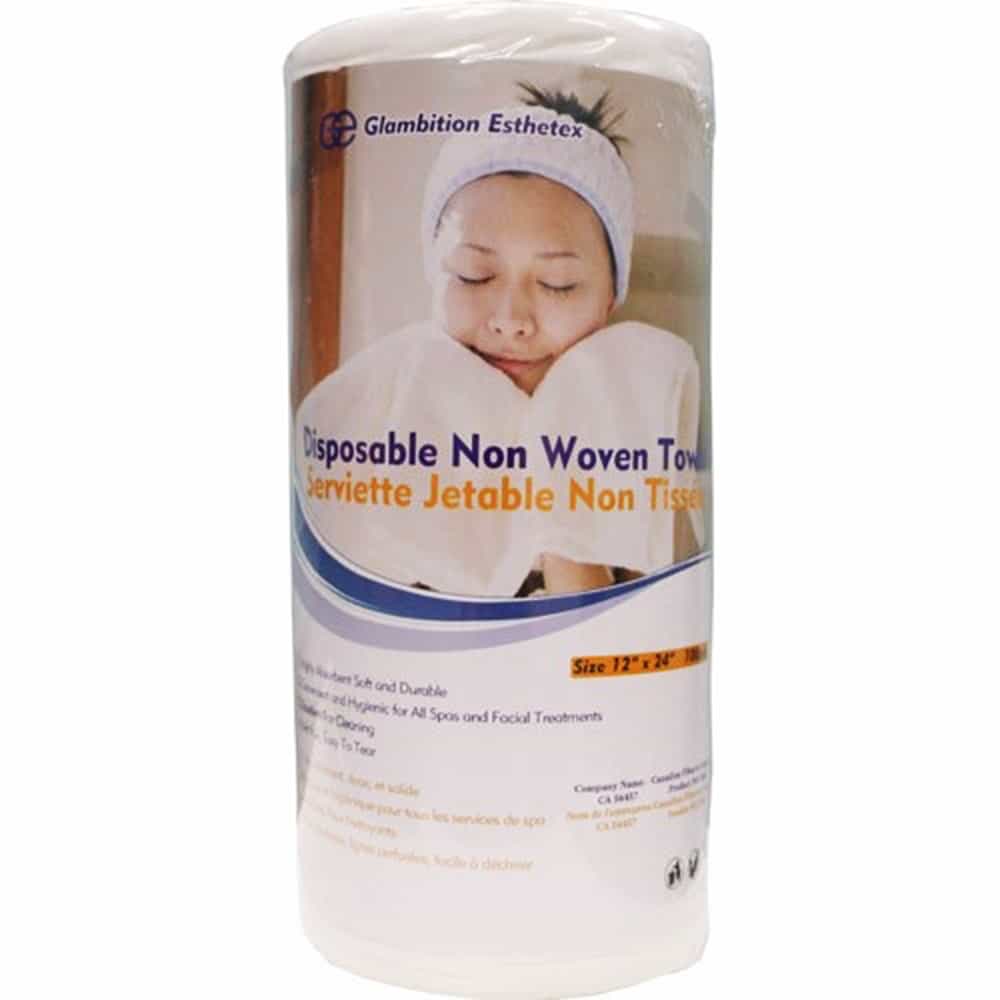 Light Gray GE - Disposable Non Woven Towel Lint Free 12"x24" 100ct