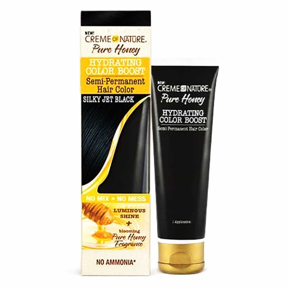 White Smoke Creme Of Natural Hair Color 3oz Silky Jet Black 00157
