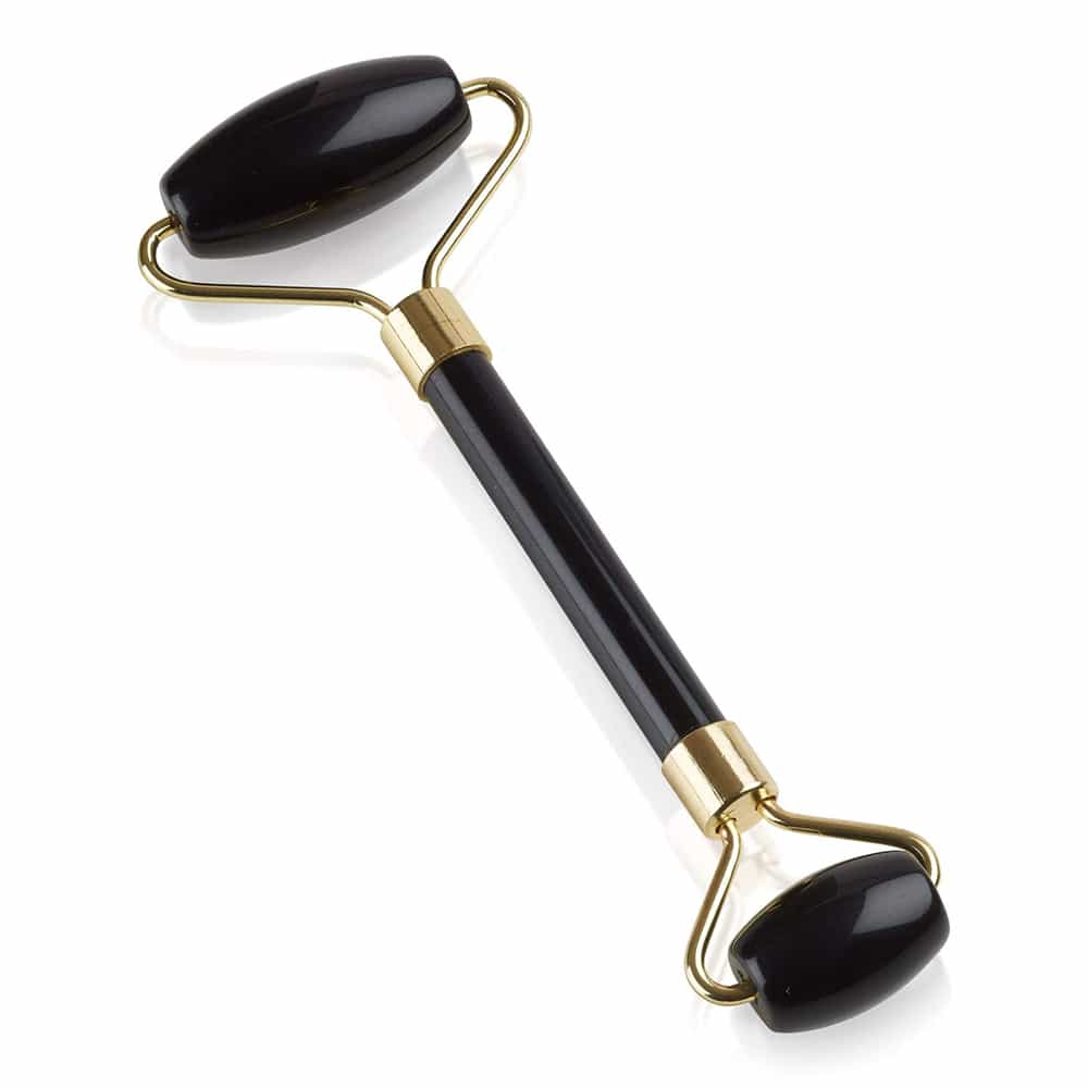 White Smoke Zoe Ayla Black Obsidian Facial Roller OBSIDIAN-ROLL/00267
