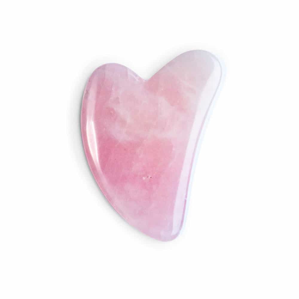White Smoke Zoe Ayla Rose Quartz Gua Sha Therapy Tool N-GS-RQ-1/00377