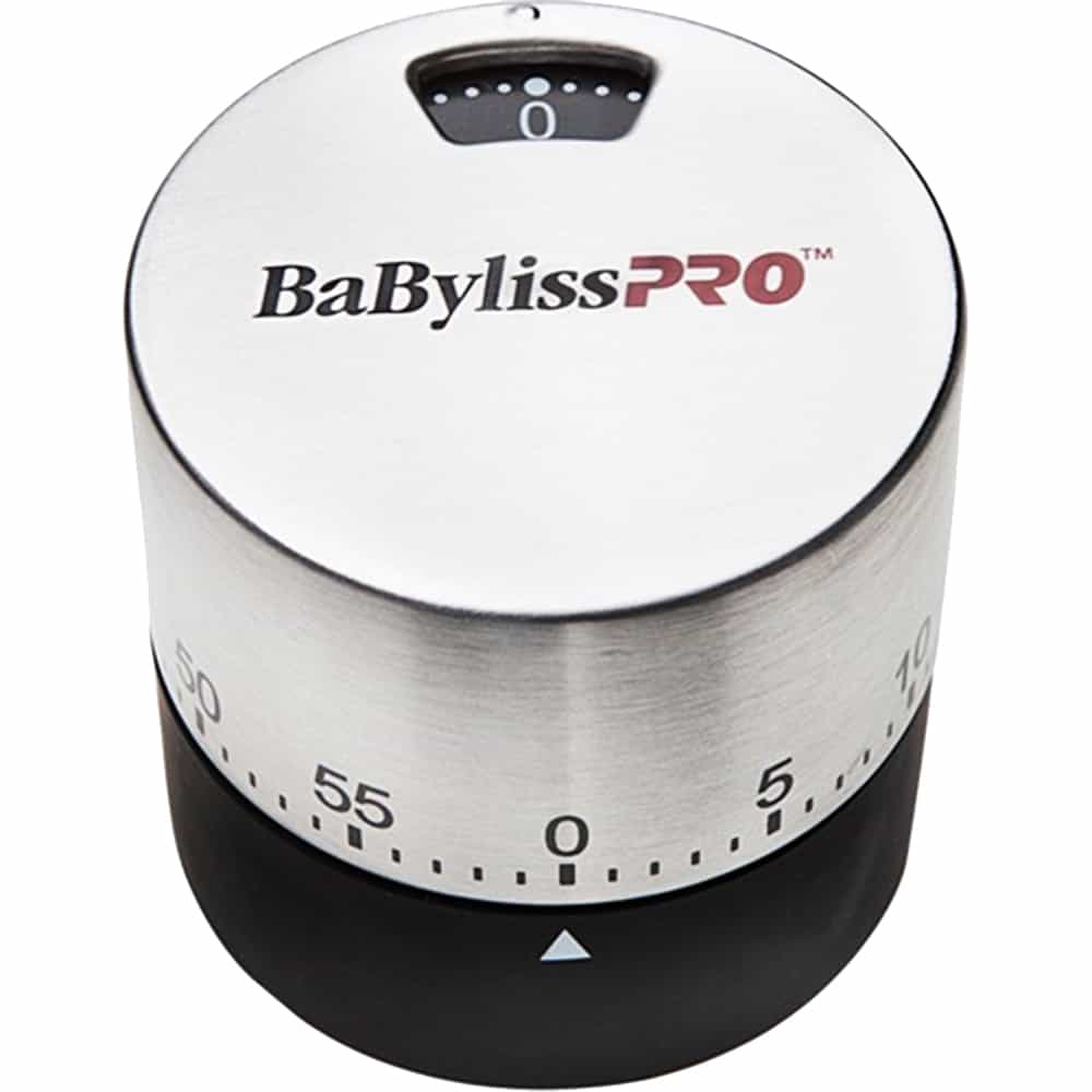 White Smoke BabylissPRO Stainless Steel Timer BES07UCC