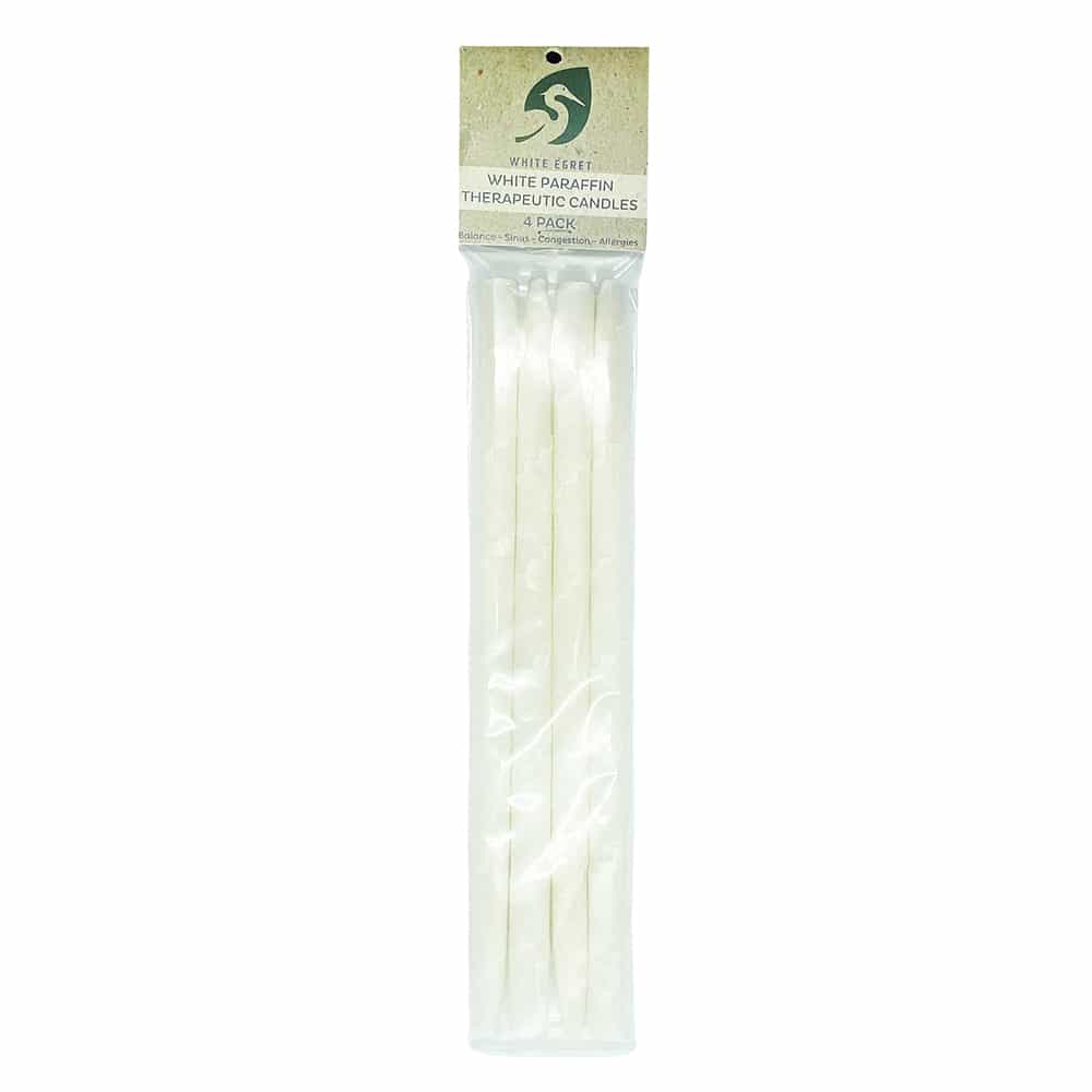 Lavender White Egret White Paraffin Candles 1/2", 4Pk WHI4PK