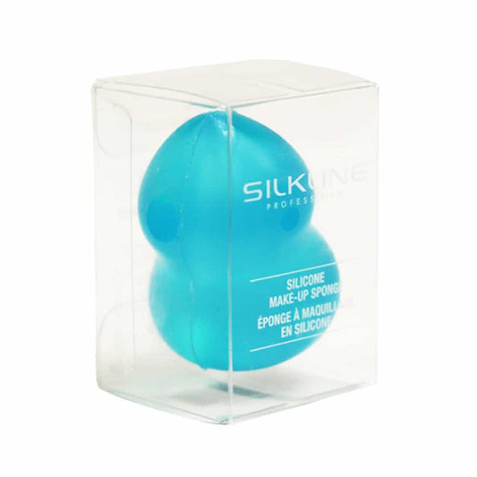 White Smoke Silkline Silicone MakeUp Sponge - Blue SPONGESILBC