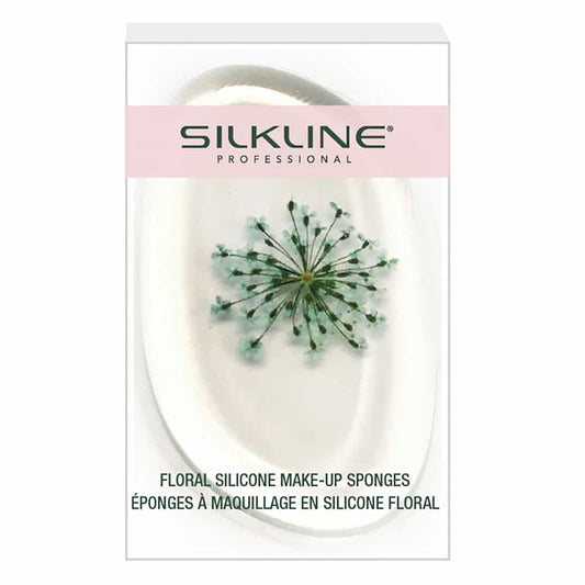 White Smoke Silkline Floral Silicone Makeup Sponges SPONGEFL1DBC/02551