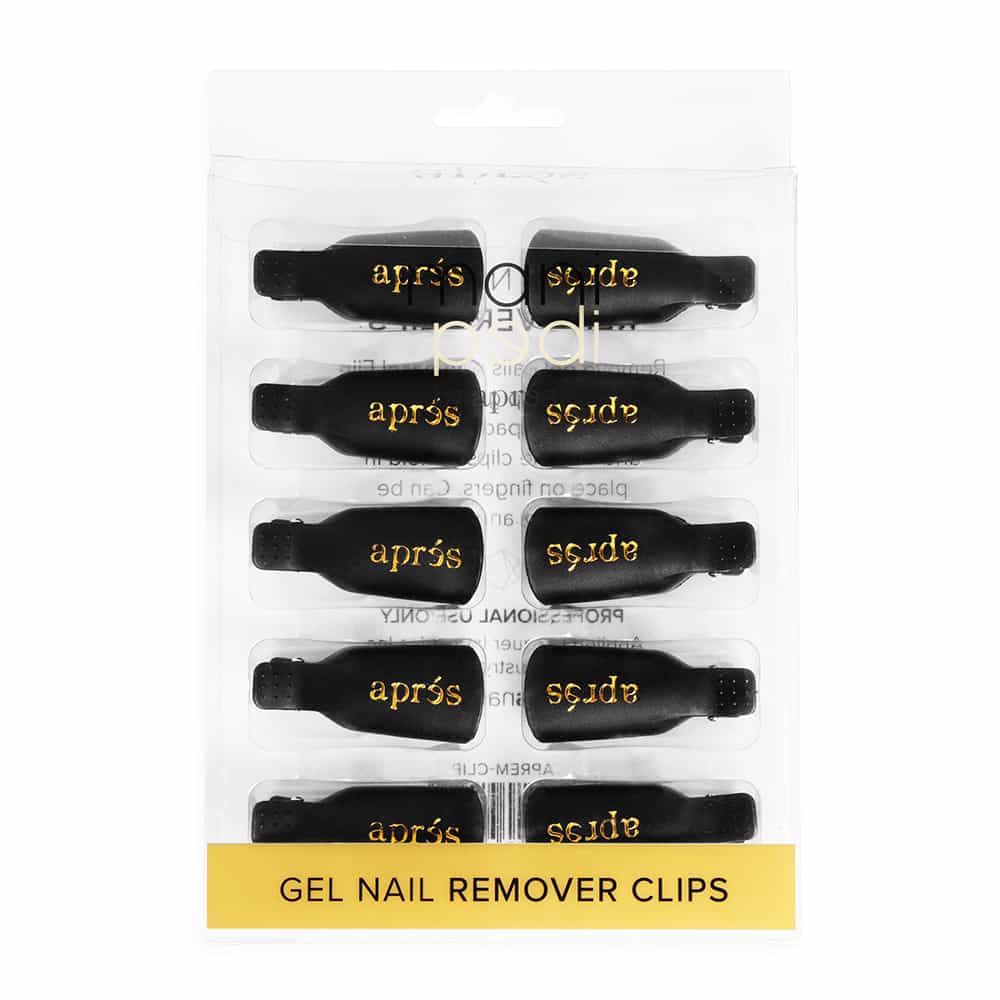 White Smoke Apres Gel Polish Remover Clips Set Of 10 10108