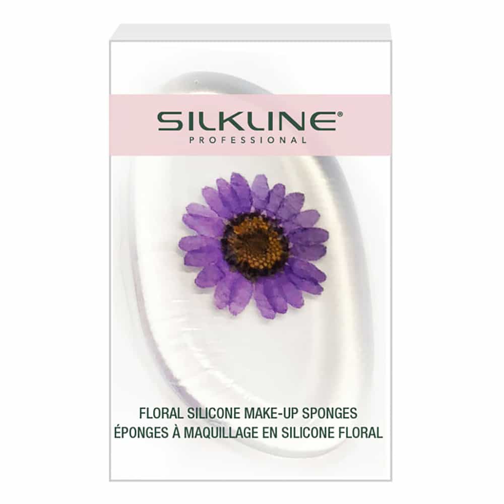 White Smoke Silkline FloralSiliconeMakeupSponges SPONGEFL1DBC Purple