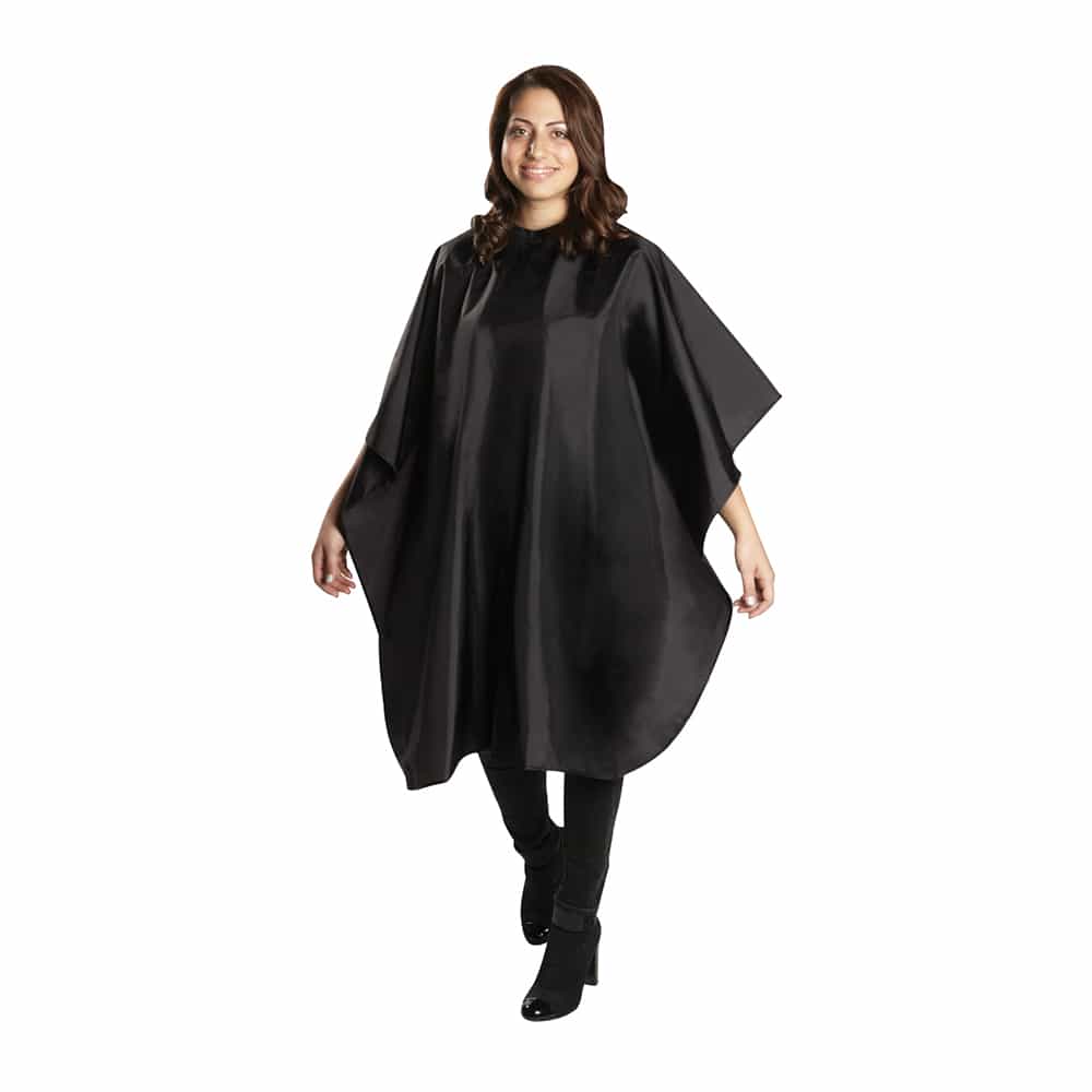 White Smoke BaBylissPRO Cutting Cape Black 44" x 58" BES360BKUCC 34437