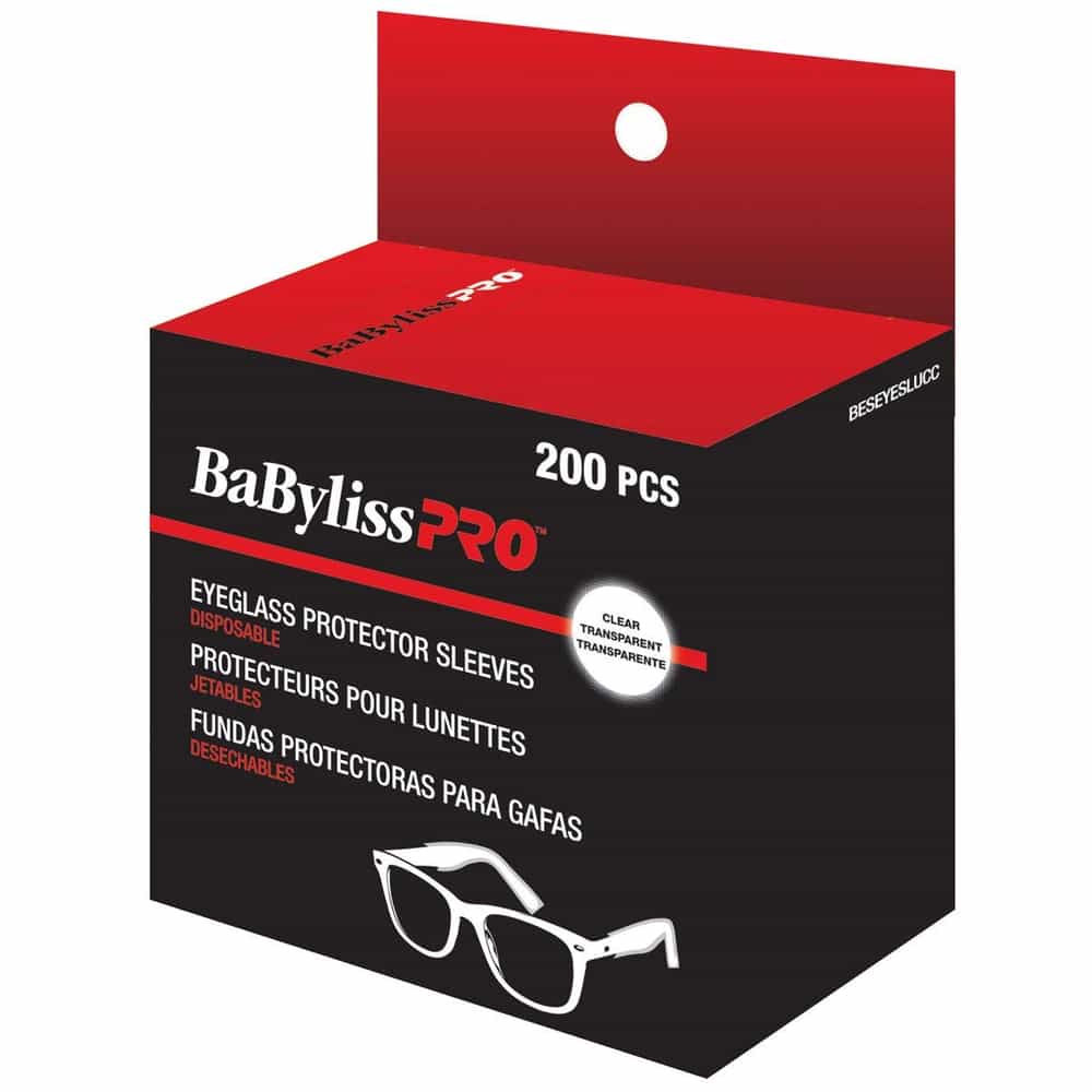 White Smoke BaBylissPRO - Eyeglass Protector Sleeves 200 pcs - 36809