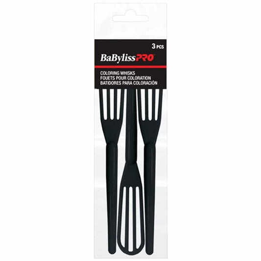 White Smoke BaBylissPRO Coloring Whicks Black 3pcs - 37272