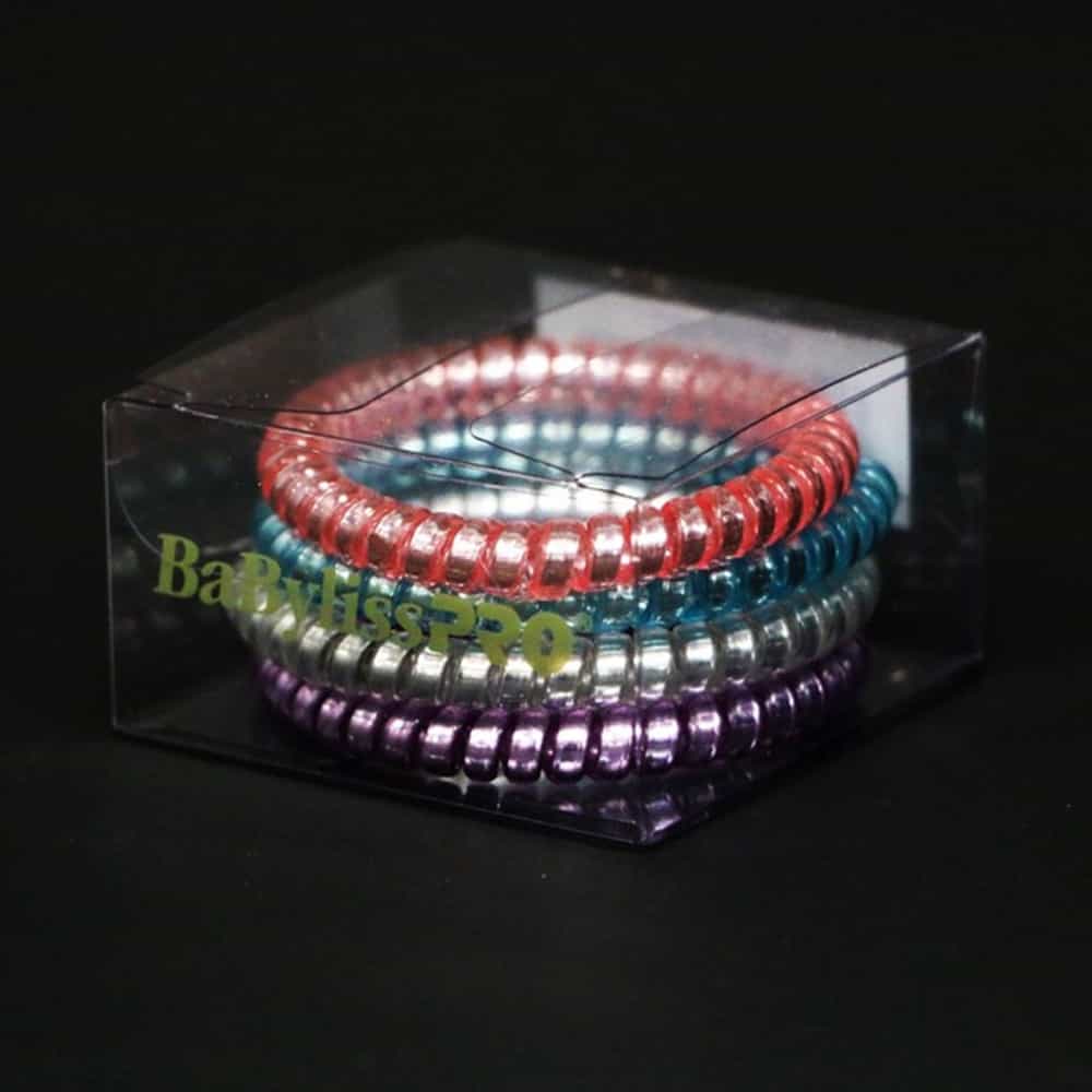 Black BaBylissPRO Traceless Hair Rings 4pcs - BESHRDSC