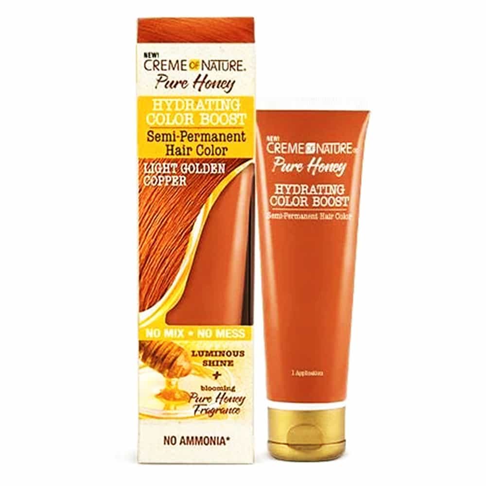 White Smoke Creme Of Nature Hair Color 3oz Light Golden Copper 46501