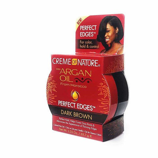 White Smoke Creme Of Nature Perfect Edges Gel 2.25 oz Dark Brown 47506