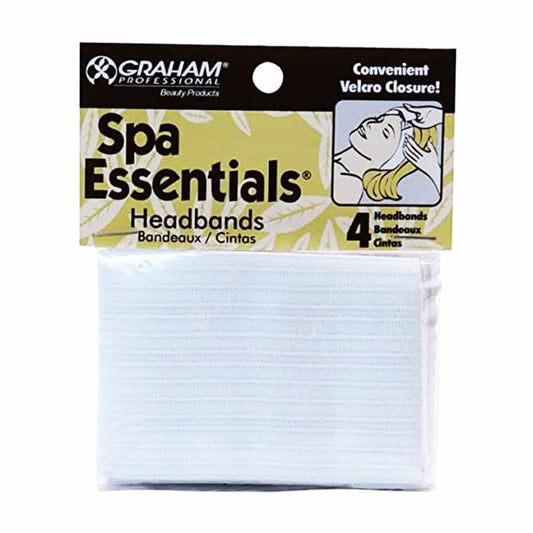Lavender Graham Spa Essentials Disposable Headband White 4pk