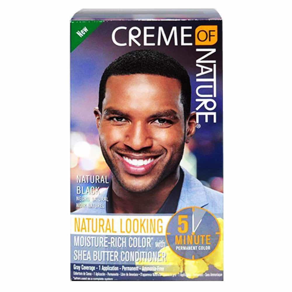 Black Creme Of Nature Color/ Conditioner Kit Natural Black 77001