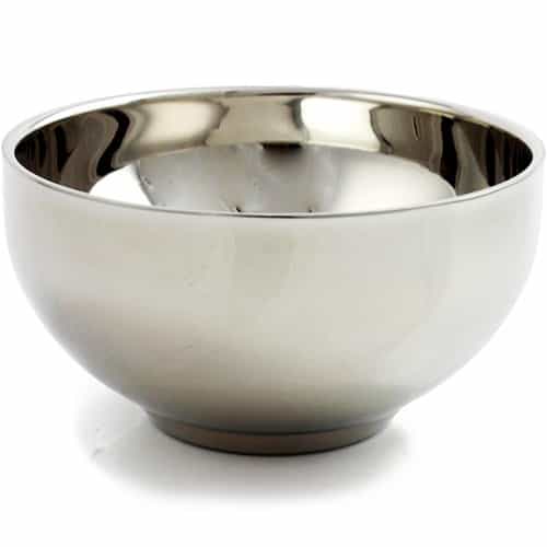 White Smoke Stainless Steel Double Wall Mixing Bowl 15cm BW101-S