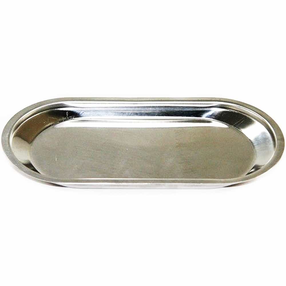 White Smoke Steel Heavy Duty Implement Tray Cylindrical Shape-SM TY103-S