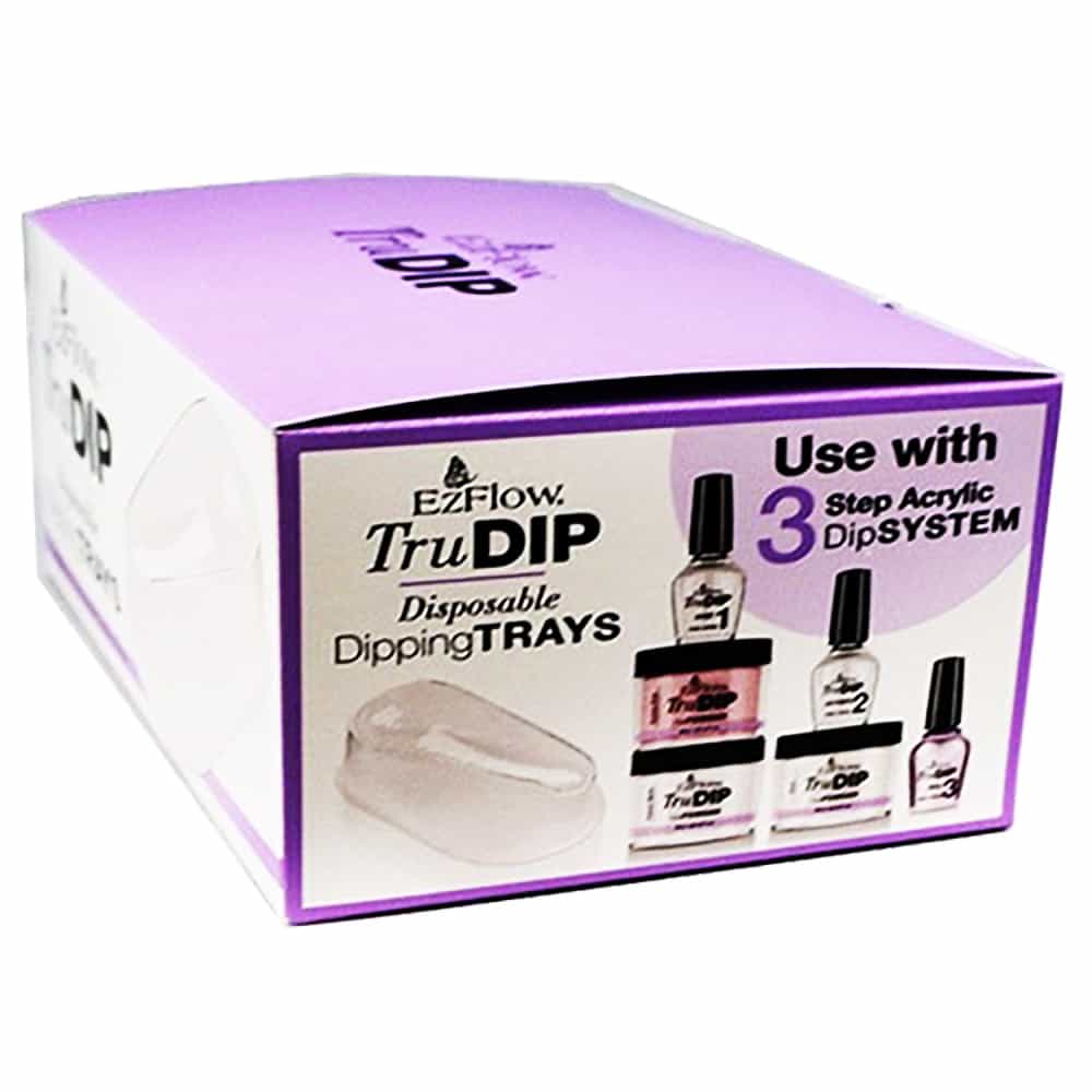 White Smoke EzFlow TruDIP Disposable Dipping Trays 40 pcs - 66892