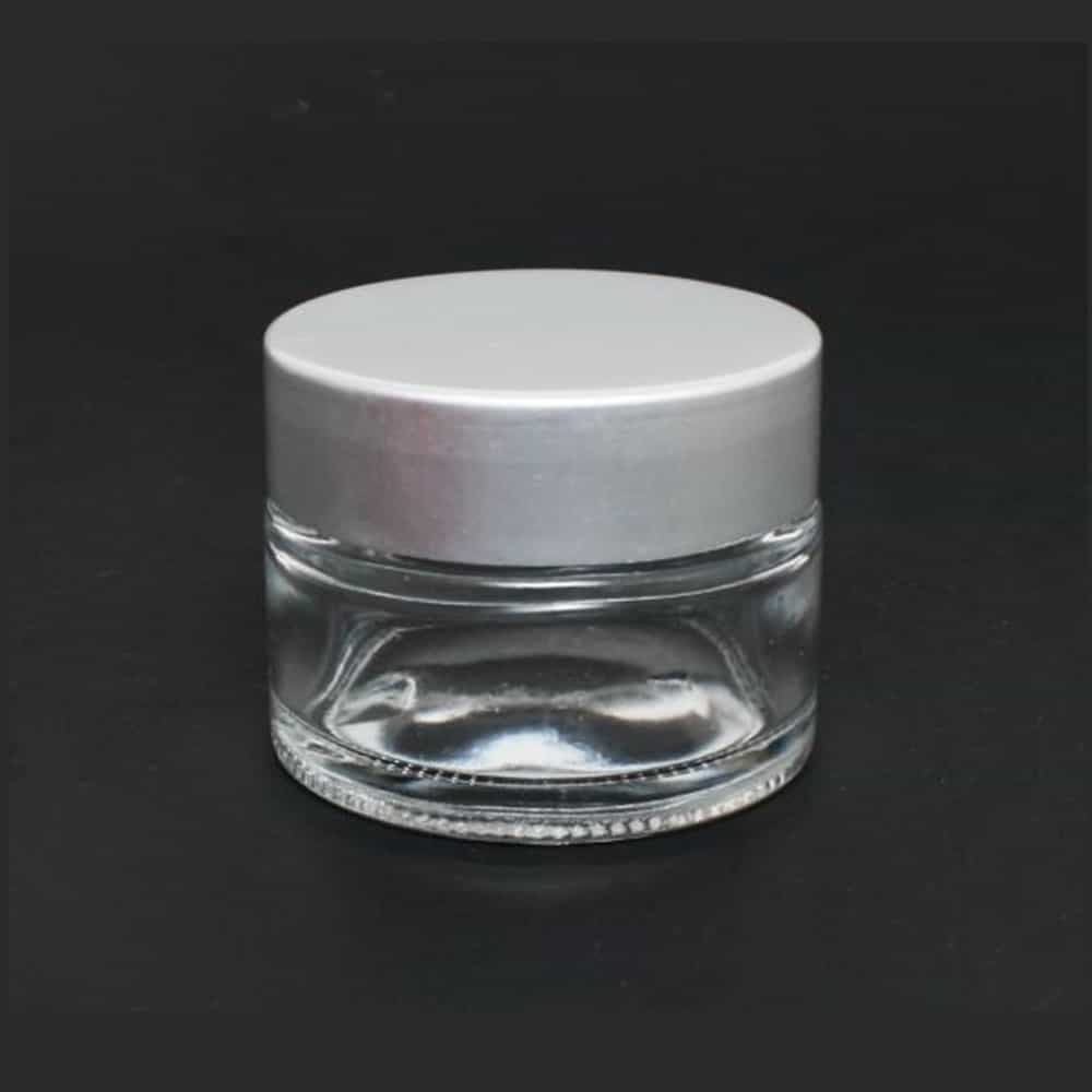 Gray Berkeley Ultra Clear Jar With Aluminum Cap 30 ml BT142SV