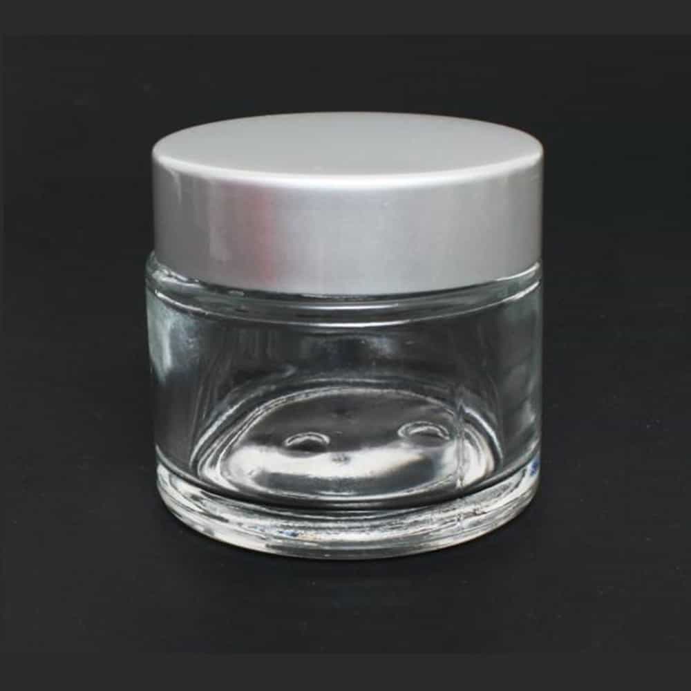 Gray Berkeley Ultra Clear Jar With Aluminum Cap 60 ml BT143SV