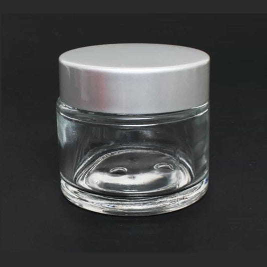 Gray Berkeley Ultra Clear Jar With Aluminum Cap 60 ml BT143SV