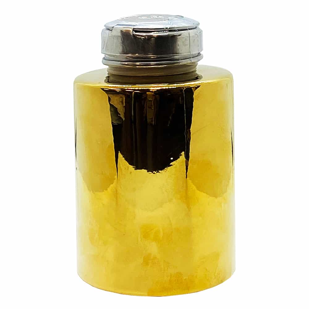 White Smoke Porcelain Liquid Pump 6 oz Gold POLP6GD