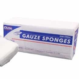 White Smoke Dukal Non-Sterile Cotton Filled Gauze 2"x2" 8-Fly 200ct 2280