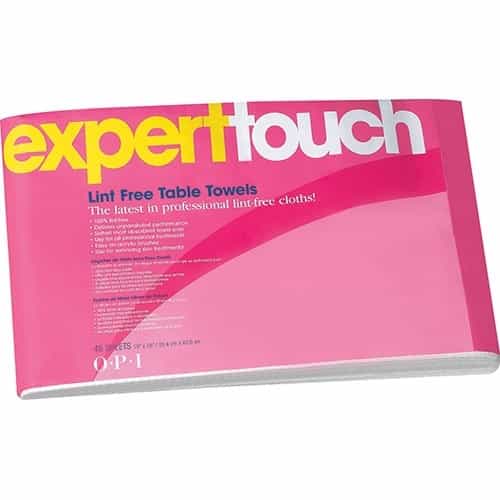 Pale Violet Red OPI Expert Touch Table Towels 10" x 16" - 45 Sheets - AC 875