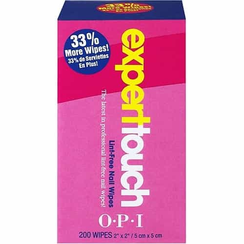 Pale Violet Red OPI Expert Touch Nail Wipes - 200 Wipes/Box AC810