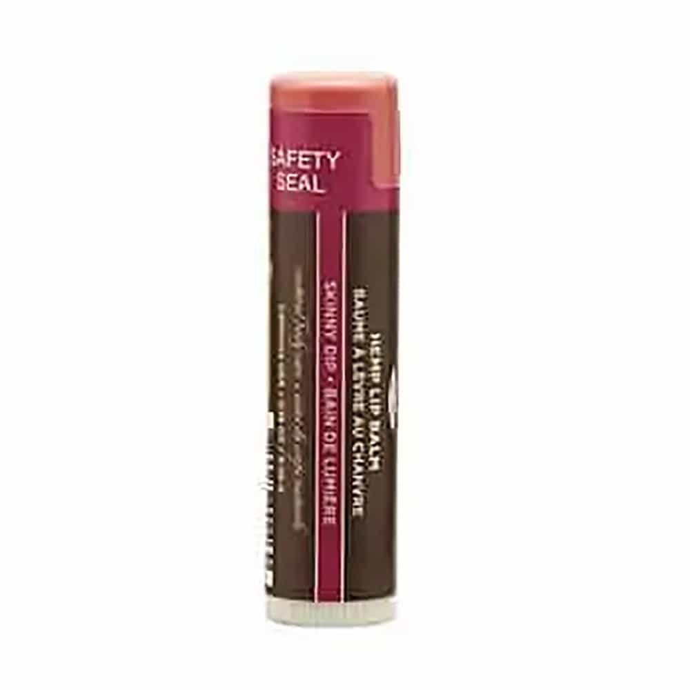 Dark Olive Green Earhly Body Hemp Seed Lip Balm 0.19 oz Skinny Dip HSL521