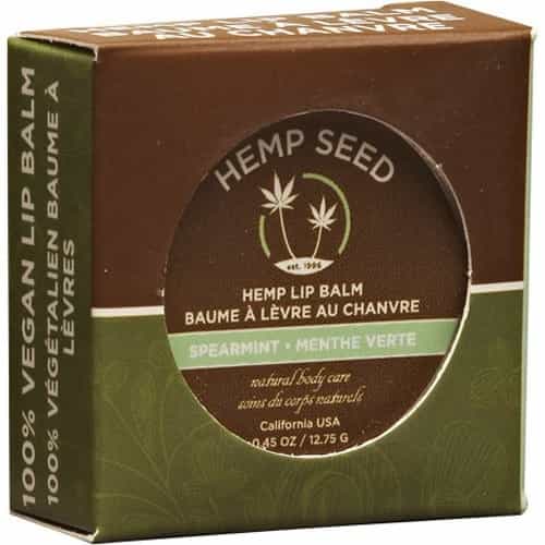 Dark Slate Gray Earthly Body Hemp Seed Lip Balm Tin 0.45oz Spearmint HSL500T