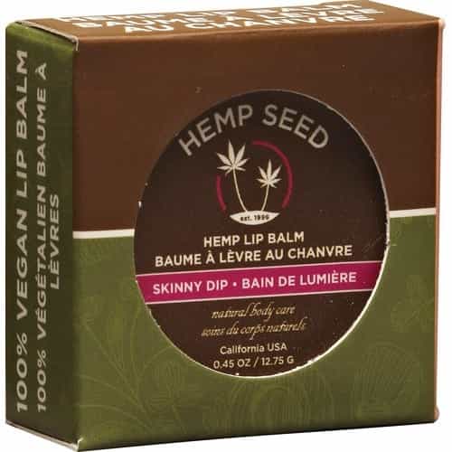 Dark Olive Green Earthly Body Hemp Seed Lip Balm Tin 0.45oz Skinny DipHSL521T