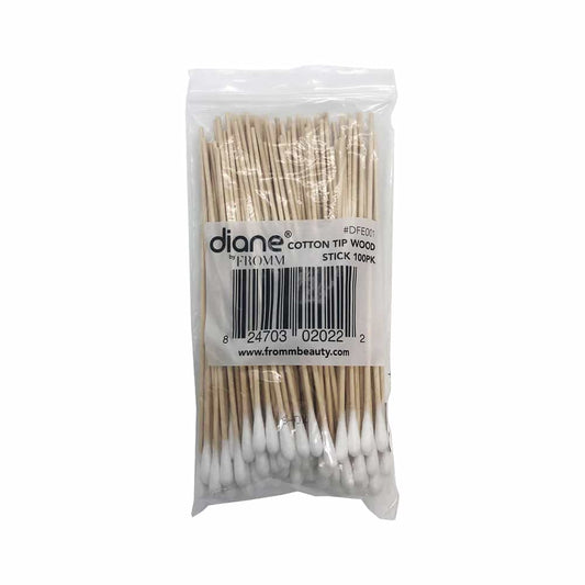 White Smoke Diane By Fromm Cotton Tip Wood Stick 100PK DFE001 / 02022