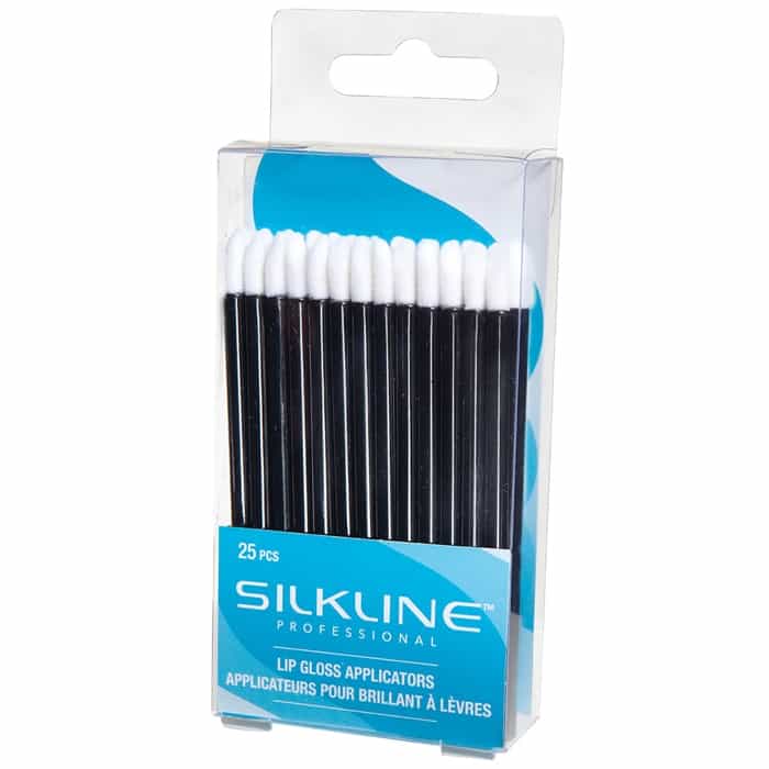 White Smoke Silkline Lip Gloss Applicators 25 Pcs - SLIPGLOSSAPPC 02075