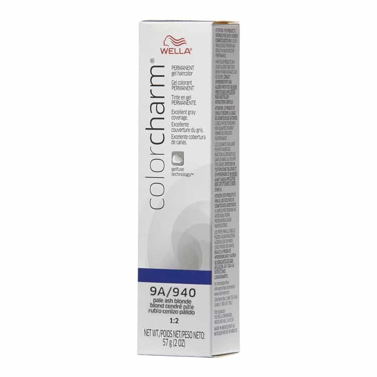 Light Gray Wella C.C. Gel Hair Color 9A/940 Pale Ash Blonde 2oz 02888