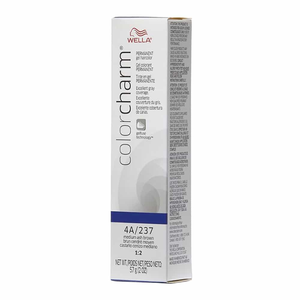 Light Gray Wella C.C. Gel Hair Color 4A/237 Medium Ash Brown 2 oz 02895