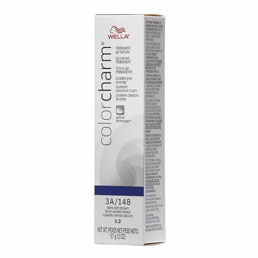 Light Gray Wella C.C. Gel Hair Color 3A/148 Dark Ash Brown 2 oz 02896