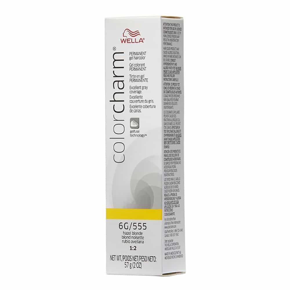 Light Gray Wella C.C. Gel Hair Color 6G/555 Hazel Blonde 2 oz 02903