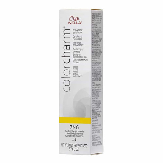Light Gray Wella C.C. Gel Hair Color 7NG Medium Beige Blonde 2 oz 02910