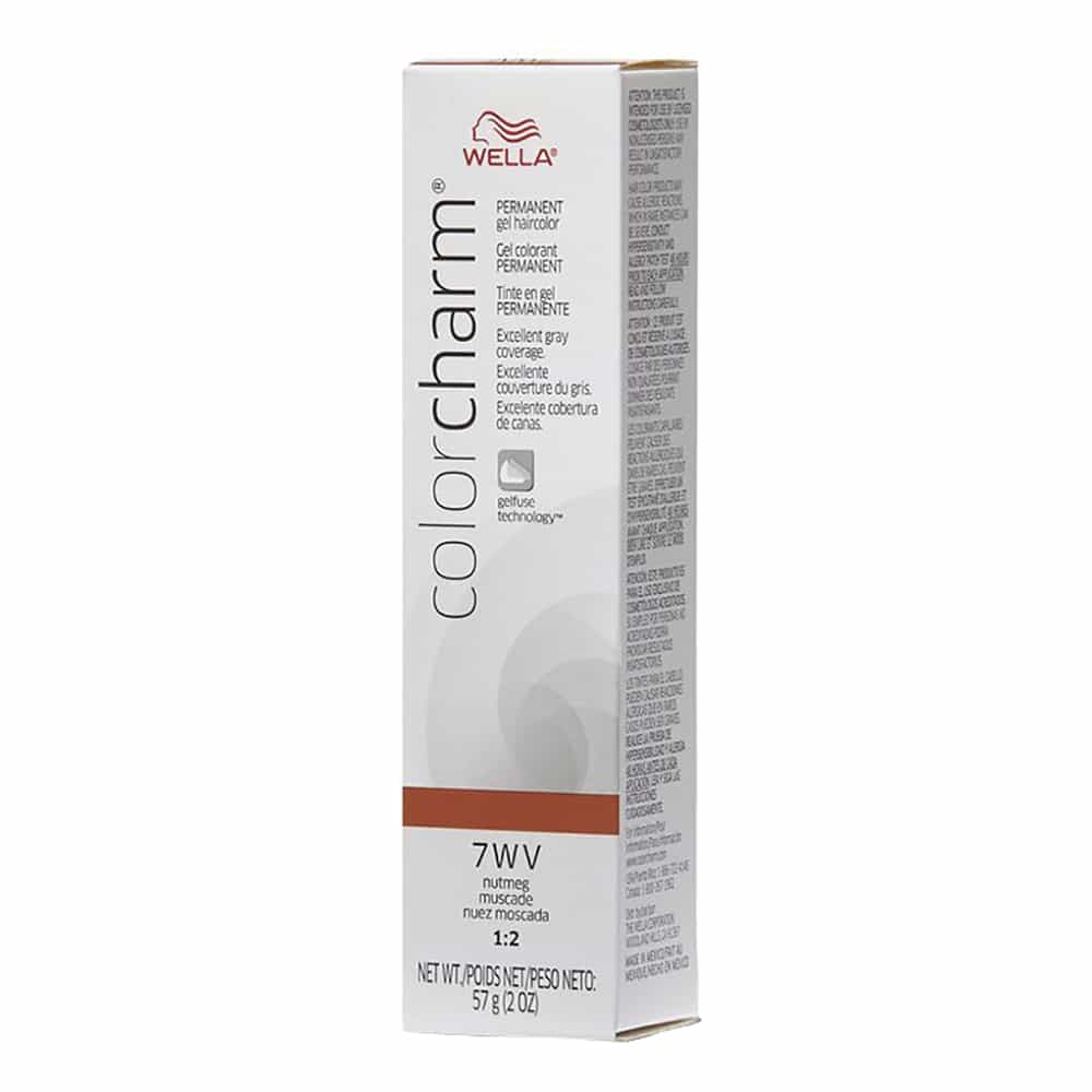 Light Gray Wella C.C. Gel Hair Color 7WV Nutmeg 2 oz 02930